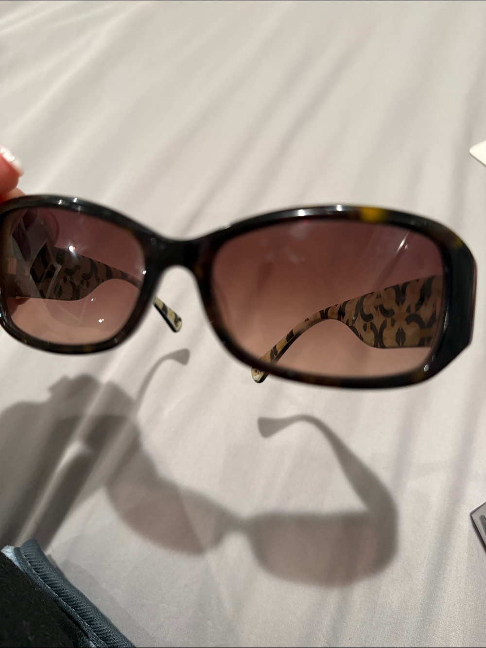 Coach Sunglasses with Brown Lenses and Gold Medallion - Picture 8 of 8